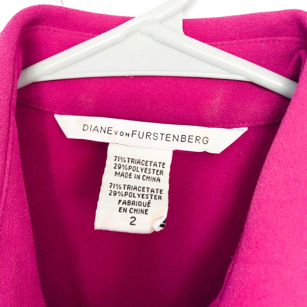 Diane Von Furstenburg Vintage Trench Coat Blazer - Picture 3 of 5